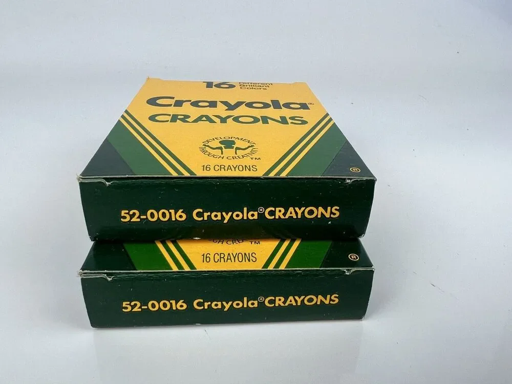 New Rare Vintage Crayola Crayons Unused 16 Count Boxes No 16 Binney & Smith 1988